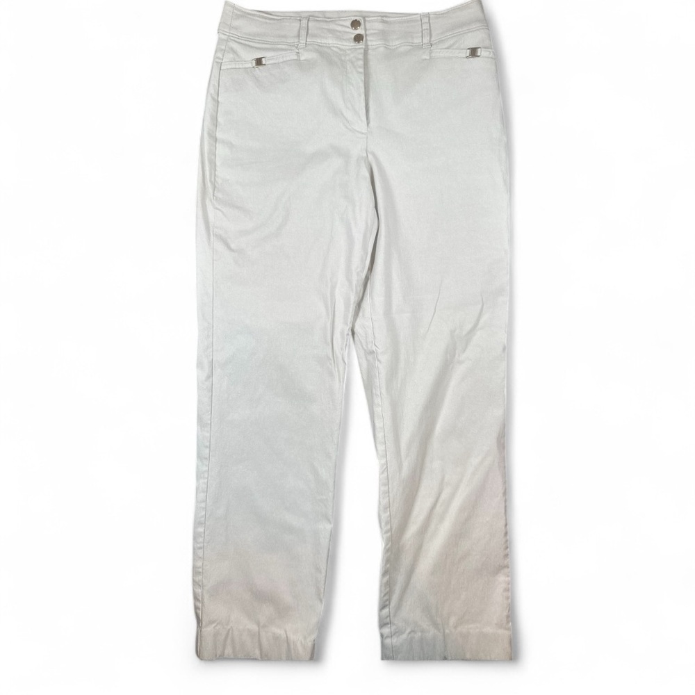 JM Collection Cropped Trousers Bone color Size 10